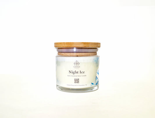 Night Ice Candle - Fresh & Energizing - 4oz Coconut Wax