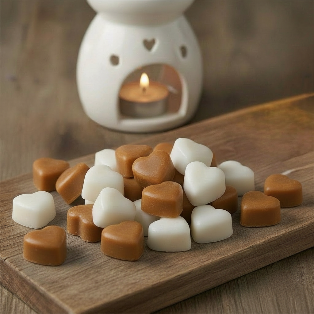 Took Oud Mini Heart Wax Melts - caramel brown and white only