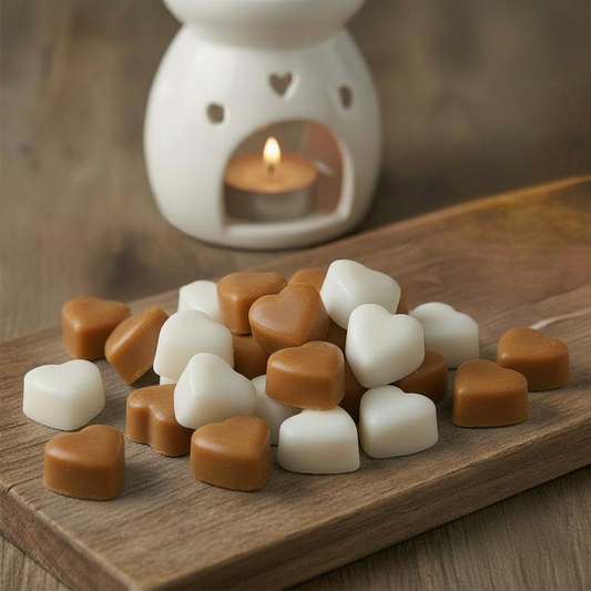 Took Oud Mini Heart Wax Melts - caramel brown and white only